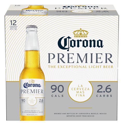 Corona Premier Mexican Lager Import Light Beer 12 oz Bottles, 12 pk ...