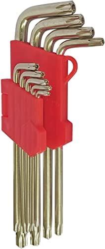 Inditrust LONG Torx/Star Allen Key Set of 9pcs with Hole from T10 to ...