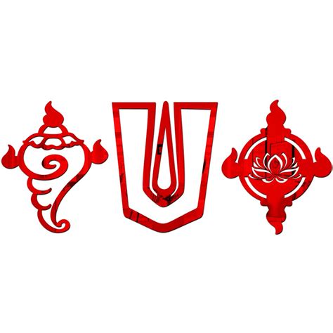 Buy Wall1ders Shanku Chakra Namah (Size 41 x 17 cm) Pooja Room Sticker ...