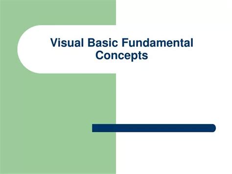 Image result for Visual Basic Concepts