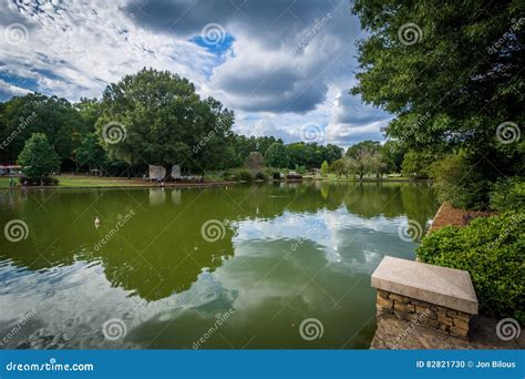 The Lake at Freedom Park, in Charlotte, North Carolina. Editorial Image ...