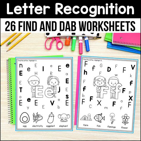 Letter Recognition Worksheets – My Nerdy Teacher