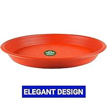 TrustBasket UV Treated Round Bottom Tray(Plate/Saucer) Suitable for 12 ...