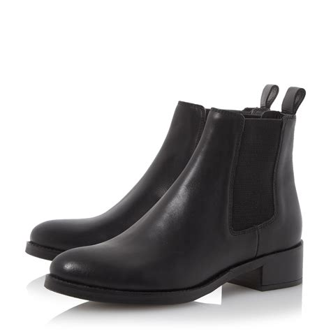 Lyst - Dune Peppie Leather Chelsea Boots in Black