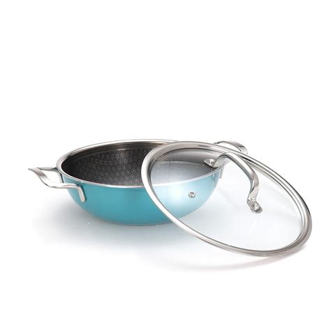 Buy ARTTDINOX Vida Triply Stainless Steel Kadai | Etched Nonstick ...