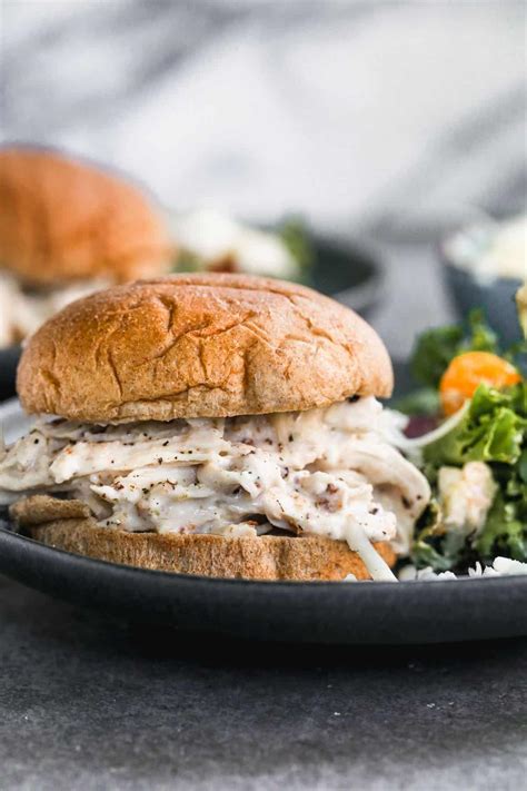 Shredded Chicken Sandwich – WellPlated.com