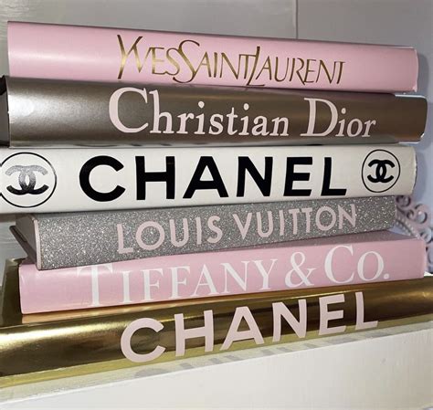 Chanel Books Stack - Fashion Books Decor