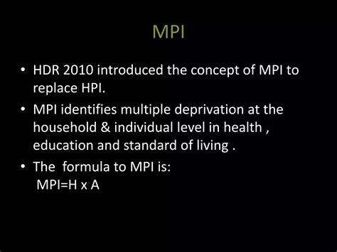 Human poverty index | PPTX