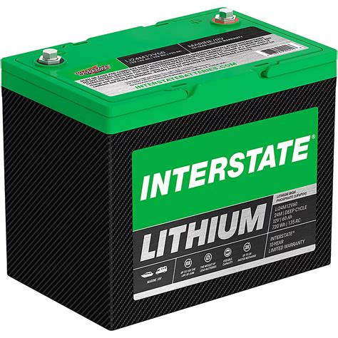 Interstate Batteries Deep Cycle 12V Lithium Marine Battery | Academy