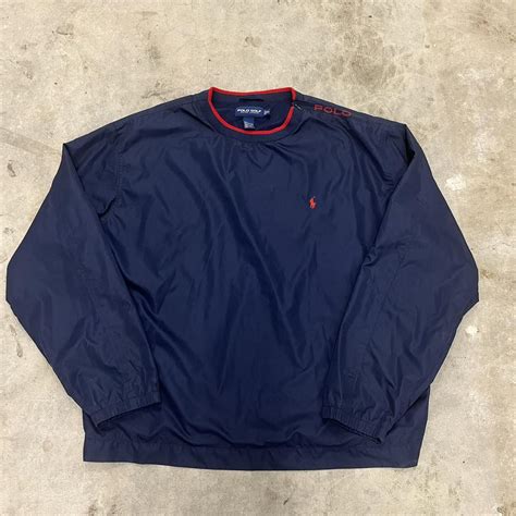 Vintage Ralph Lauren Polo Golf Pullover Windbreaker... - Depop