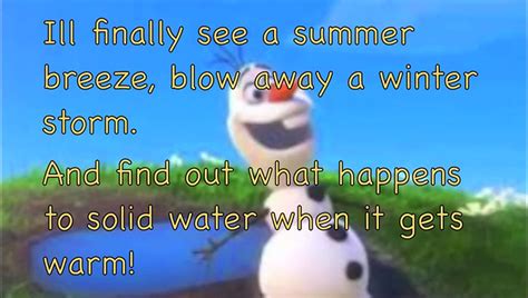 Olaf Frozen Summer Song Lyrics