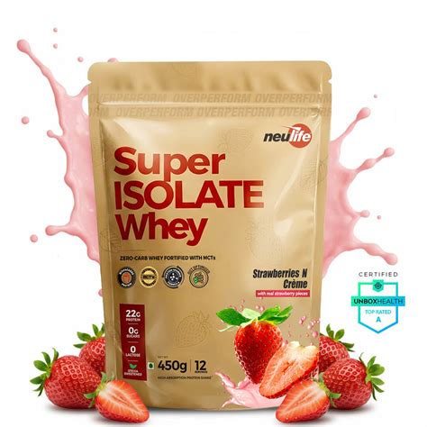 Super Isolate WHEY Chunky Strawberry | Next-Gen Whey Isolate with MCT ...