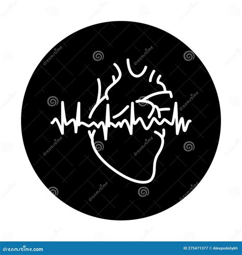 Irregular Heartbeat Color Line Icon. Human Diseases Stock Vector ...