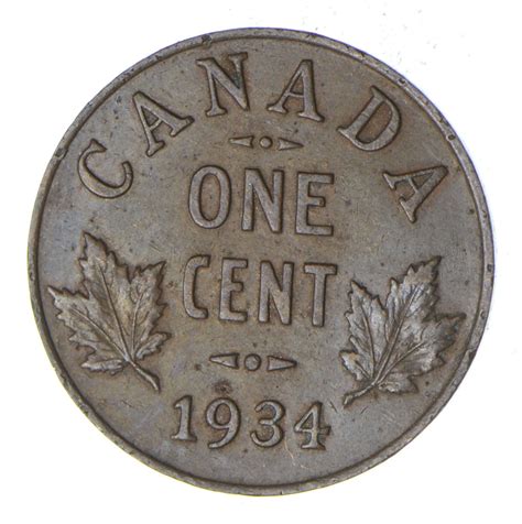 1934 Canada 1 Cent - Historic World Coin | Property Room