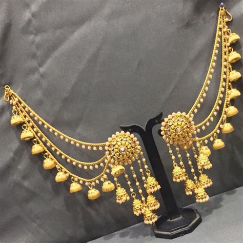 Traditional Indian Touch Kanchain Earrings & Kanchain at wholesale