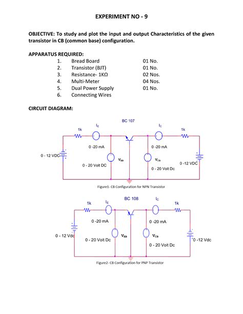 AE- I Complete Manual-4 - EXPERIMENT NO - 9 OBJECTIVE: To study and ...