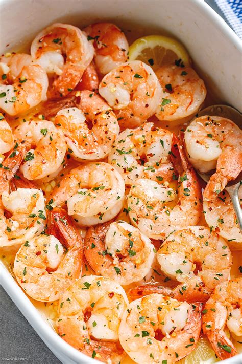 Baked Shrimp Recipe with Lemon Garlic Butter Sauce – Oven-Baked Shrimp ...