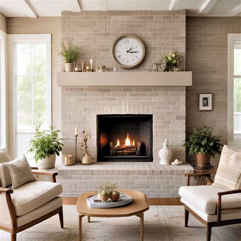40 Painted Brick Fireplace Ideas That Make a Statement