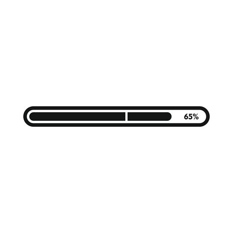 Progress loading bar icon, simple style 14151900 Vector Art at Vecteezy