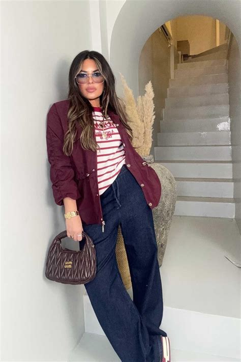 Burgundy Drawstring Windbreaker Jacket - Sohotique By P | ElbiseBul