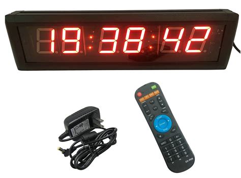 GAN XIN Multifunctional 2.3'' High 6 Digits LED Wall Clock, with ...