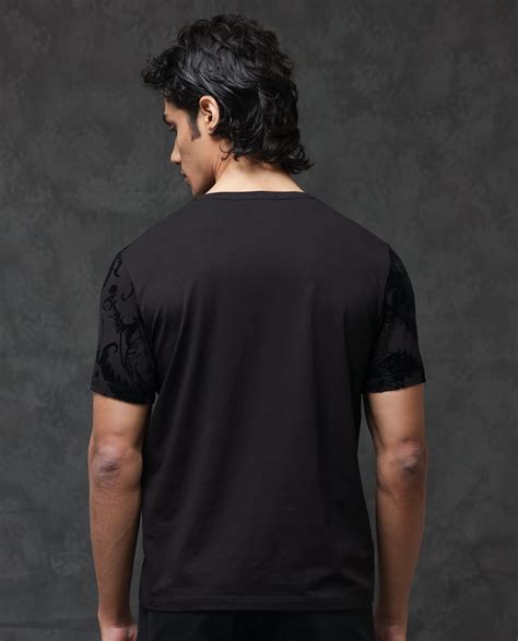 Rare Rabbit Men's Guild Statement Ferris Black Cotton Paisley Print Re