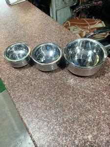 Parik Enterprises Stainless Steel Hammered - Handi Set - Pack of 3 NA ...