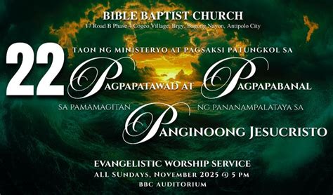 Evangelistic Service, 17 Rd B, Antipolo, 1870 Rizal, Philippines, 23 ...