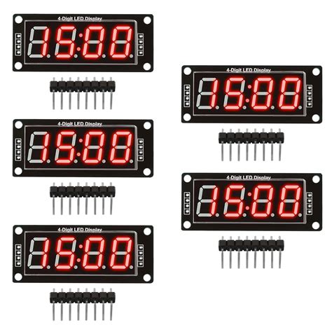 5Pcs 0.56 LED Display Digital Tube Clock Module 4 Digit LED 0.56 inch ...