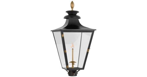 Visual Comfort CHO 7430BLK-CG Albermarle 30" Tall Gas Lantern Post ...
