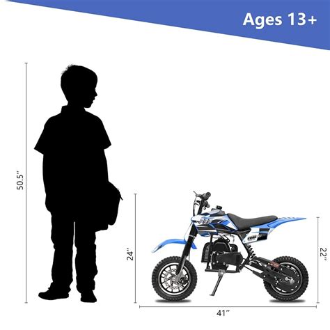 Fit Right FRP DB001 50CC 2-Stroke Kids Dirt Off Road Mini Dirt Bike ...