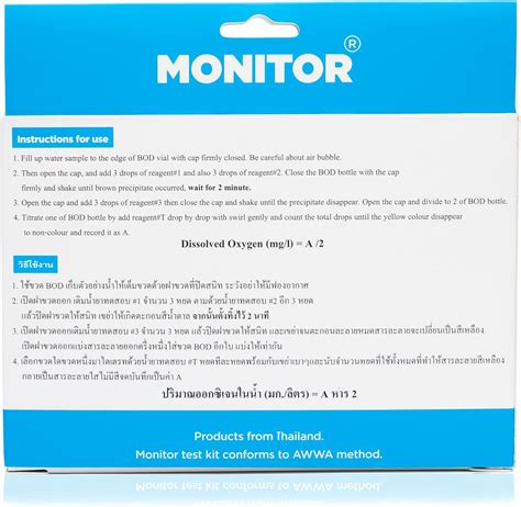 Buy Monitor DISSOLVED Oxygen Test KIT (50 Tests) - Monitor Aquarium and ...