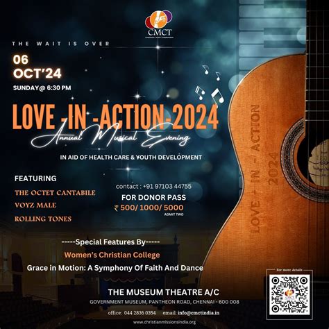 Love In Action 2024, Museum Theatre, Chennai, 6 October 2024 | AllEvents