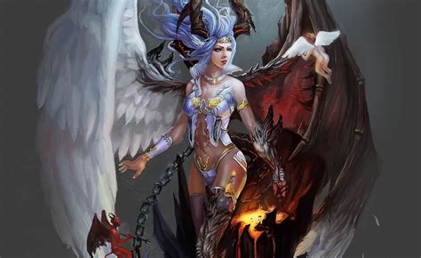 Half Angel Half Demon Wallpaper