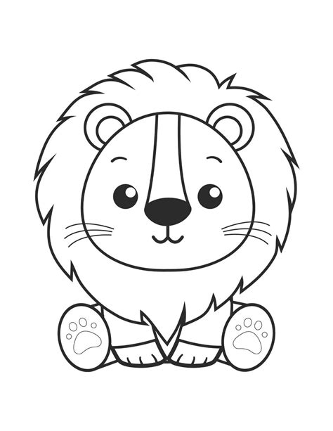Coloring Sheet Lion Free Lion Coloring Pages For Kids Printable