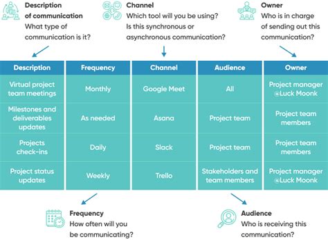 Project Manager Communication Plan Template 的图像结果
