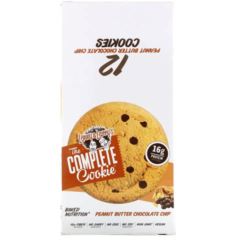Lenny & Larry's, The COMPLETE Cookie, Peanut Butter Chocolate Chip, 12 ...