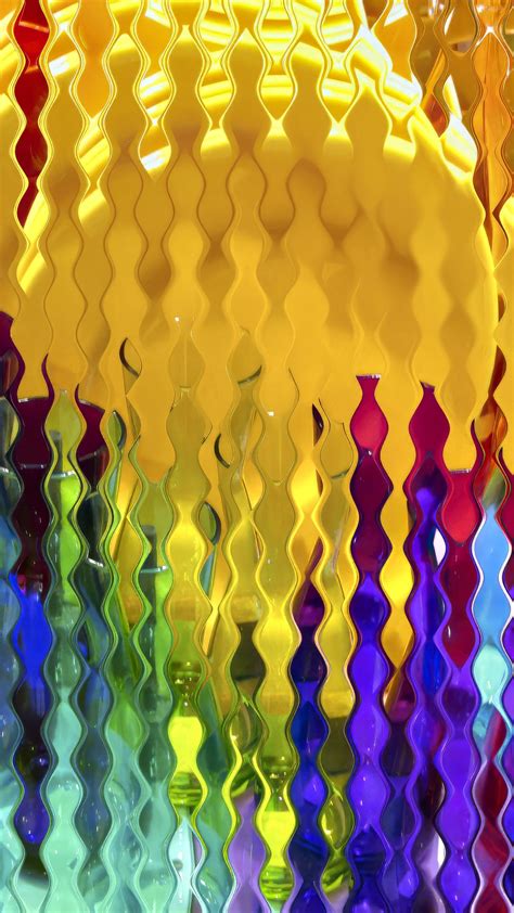 Download wallpaper 1350x2400 glass, distortion, colorful, background ...