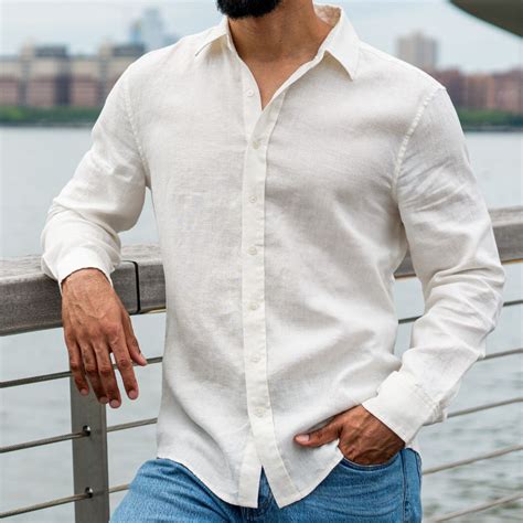 Linen Shirt White Limited-Time Sale - The Director's Cut
