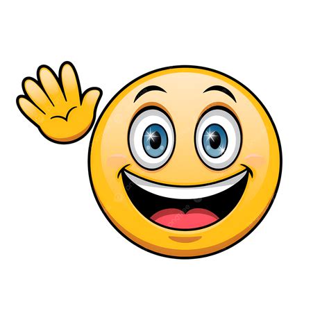 Waving Smiley Face Emoticon