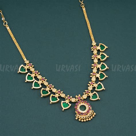 Traditional Palakka 6+6 Necklace 081 – URVASI LADIES NOVELTIES