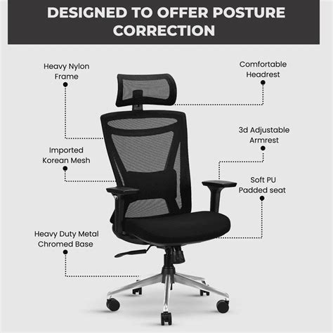 Zillion Black High Back Chair | IAFA Ergonomic Office Chair