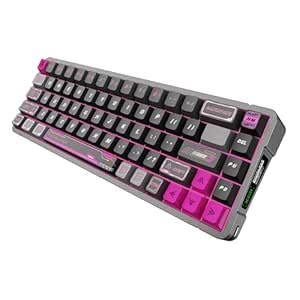 68% Wired RGB Hall Effect Keyboard, Pink Magnetic Switch Gaming ...