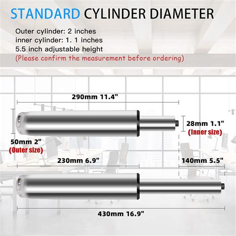 Omyoffice 5.5 inch Office Chair Cylinder Replacement,Heavy India | Ubuy