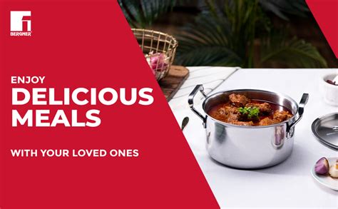 Buy Bergner Tripro Triply 22 cm Casserole, 4.2 L Capacity, Stainless ...