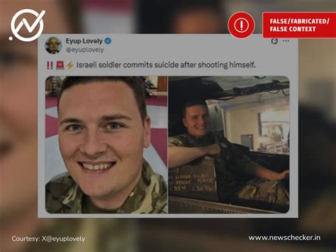 Fact Check: UK Minister’s Images Falsely Shared As Israeli Soldier Who ...