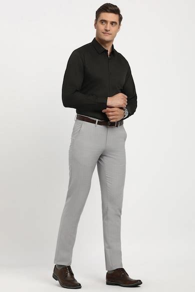 Buy Men Black Regular Fit Full Sleeves Formal Shirt Online - 39975292 ...