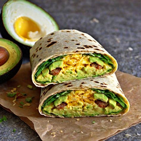 Avocado and Egg Breakfast Wrap Recipe | Recipes.net