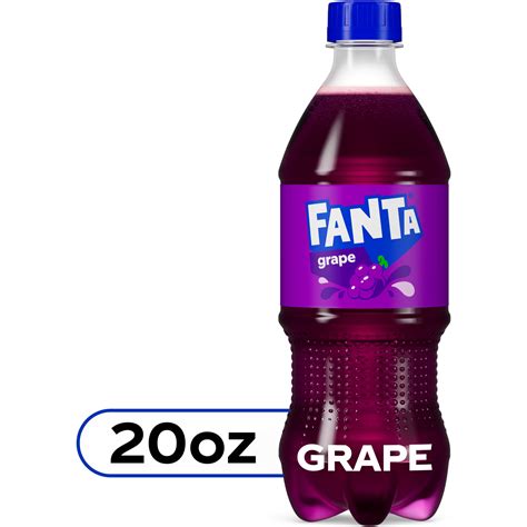 Fanta Grape Soda Fruit Flavored Soft Drink, 20 fl oz - Walmart.com