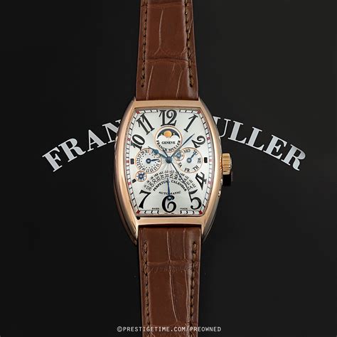 Pre-owned Franck Muller Cintree Curvex Quantieme Perpetual Calendar ...